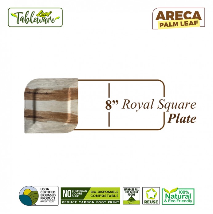 8" Royal Square Apeetizer Plate 